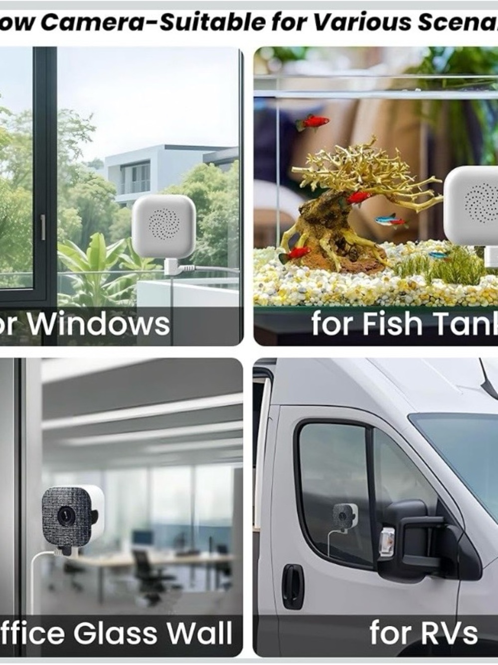 NEW - 2K Window Camera with 32GB Memory Card, 5GHz & 2.4GHz WiFi Indoor Cameras - Picture 5 of 7